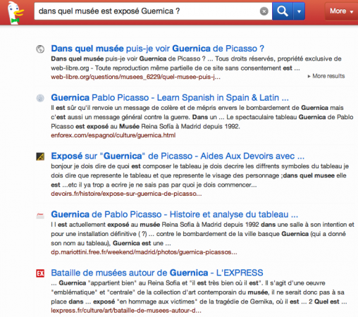 duckduckgo Le web sémantique ensemence le web