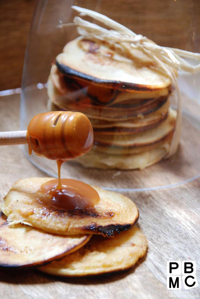 Pancakes au karamel cacahuete beurre salé