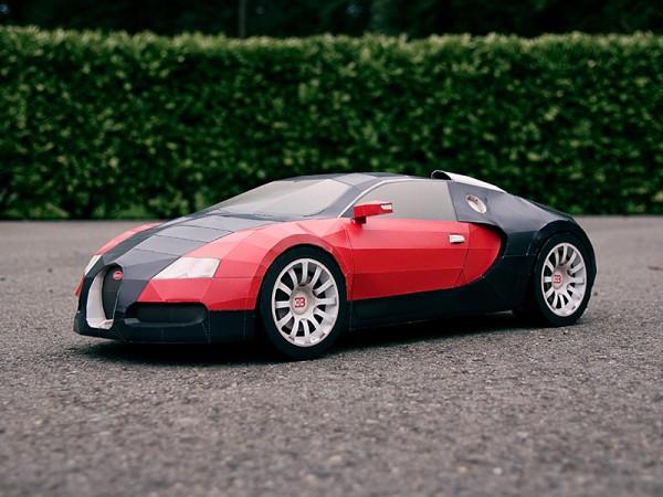 1 600x450 Une Bugatti Veyron en papier