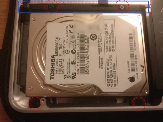 disque dur int3 [Macbook Pro] Remplacement du disque dur et restauration depuis Time Machine
