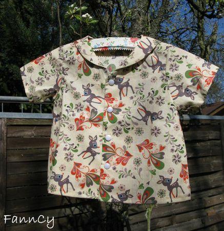 Des micro-chemisettes pour mes Gnominoux Micro-chemisette bambi