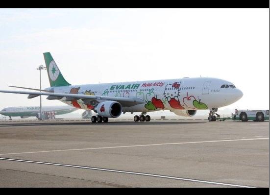 L'avion Hello Kitty By Eva Airlines