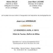 Jean-Luc ARRIBAUD « LISBONNE » à Millau