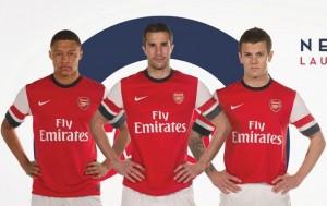 Le nouveau maillot d’Arsenal 2012-2013