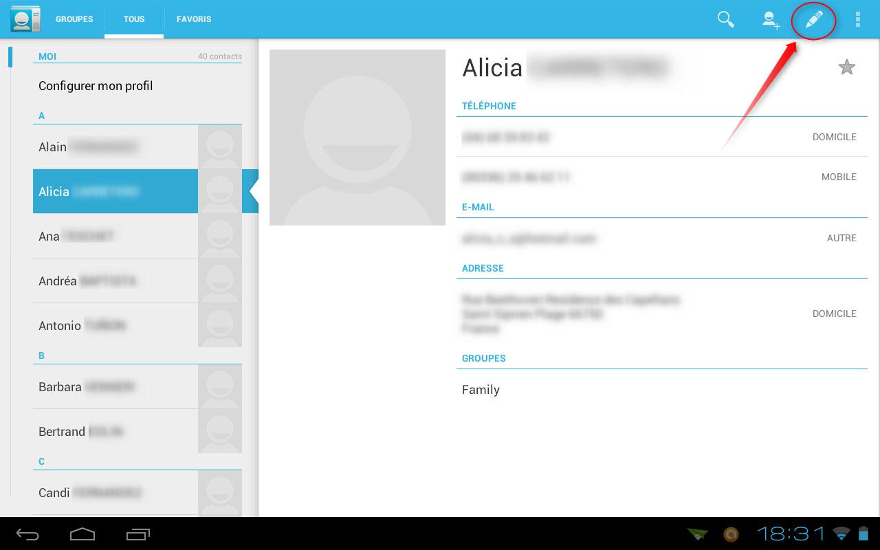 Android ICS : Classer et trier ces contacts Android ICS : Classer et trier ces contacts