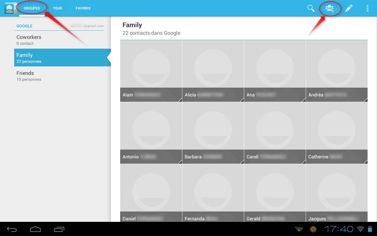 Android ICS : Classer et trier ces contacts Android ICS : Classer et trier ces contacts