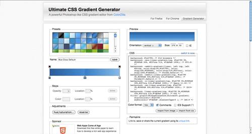 Ultimate CSS Gradient Generator Ultimate CSS Gradient Generator