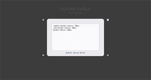 CSS Border Radius Generator CSS Border Radius Generator
