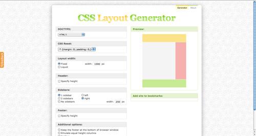 CSS Layout Generator CSS Layout Generator