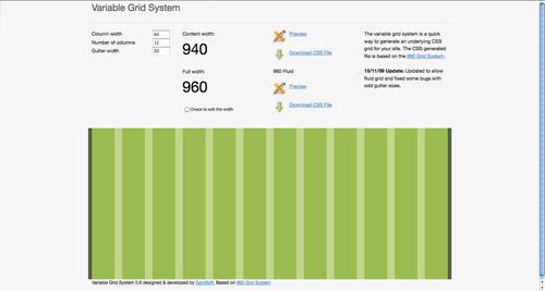 Variable Grid System Variable Grid System