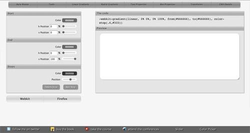 Pratique : Les générateurs de CSS3 CSS3 Sandbox