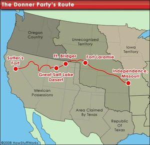 Carte Donner Party