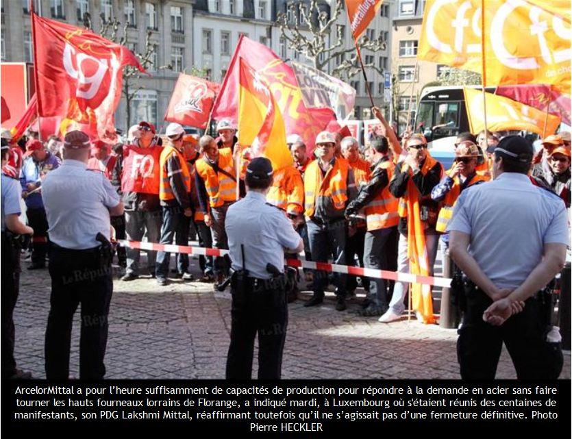 Social / Avenir de Florange: les syndicats déçus par les déclarations d’ArcelorMittal