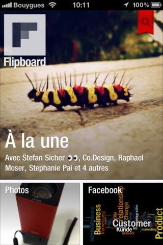 La sélection d'applis du mois des Trois Elles #1 Flipboard, par Flipboard