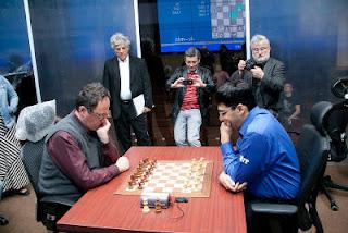 Echecs à Moscou : Boris Gelfand face à Vishy Anand - Photo © http://moscow2012.fide.com 