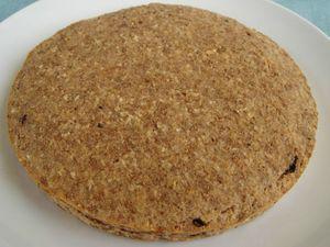 galette de céréales chocolat-caramel au four DSC05874