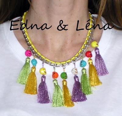 DIY: COLLIER TÊTES DE MORT ET POMPONS. DIY: COLLIER TÊTES DE MORT ET POMPONS.