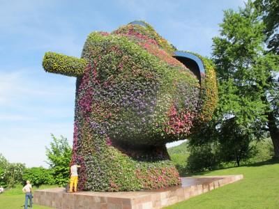 Jeff Koons et Split-Rocker, 2000/2012 à la Fondation Beyeler