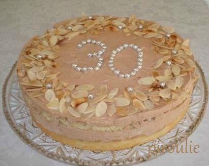 Entremets au poires et à la mousse au chocolat pralinée d'Annaelle 75546825_p