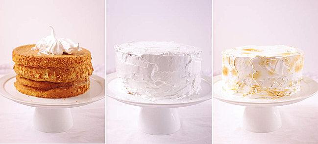 Gâteau meringué au citron à 4 étages Gateau meringué au citron 4 etages schema