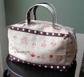 La ronde des créatrices : Bonne fête MAMAN Trousse valisette lin \