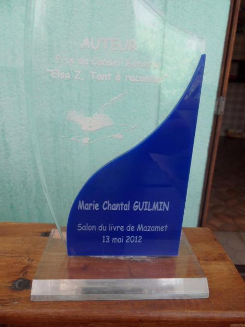 415341_10150865038232052_729702051_9494489_2082487833_o L’auteure Marie-Chantal Guilmin remporte le Prix du Conseil Général lors du Salon du livre de Mazamet 2012