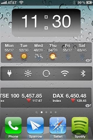 HomeSpringPage, l'écran de votre iPhone rempli de Widget... HomeSpringPage, l'écran de votre iPhone rempli de Widget...