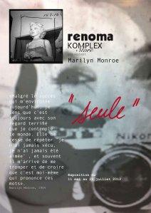 Exposition : Seule, hommage à Marilyn