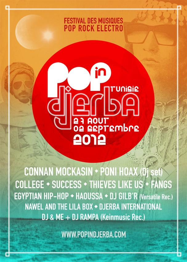 Festival Pop in Djerba du 27 aout au 2 septembre 2012