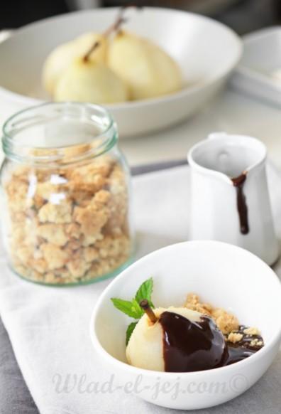 Poire belle helene poire belle helene et son crumble au gingembre