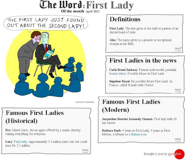 The Word of the Month (April 2012): FIRST LADY