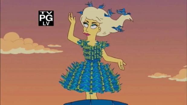 Lady Gaga dans les Simpson !