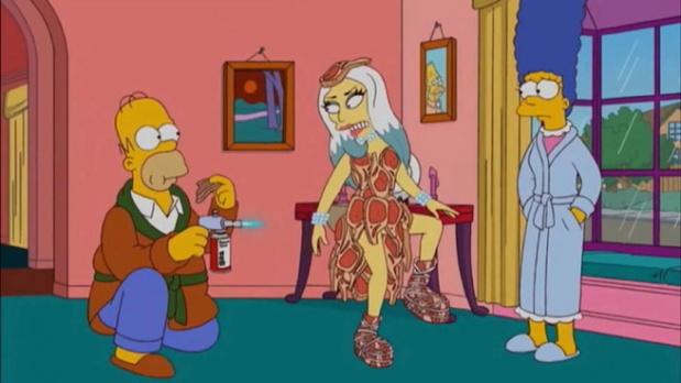 Lady Gaga dans les Simpson !