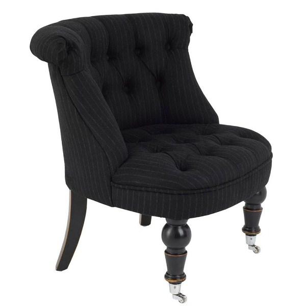 fauteuil-crapaud-olympia-noir-raye-blanc-hanjel Fauteuil crapaud OLYMPIA noir rayé blanc