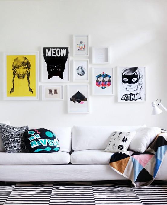 DECOuvrir-graphique A black & white graphic and geometric mix