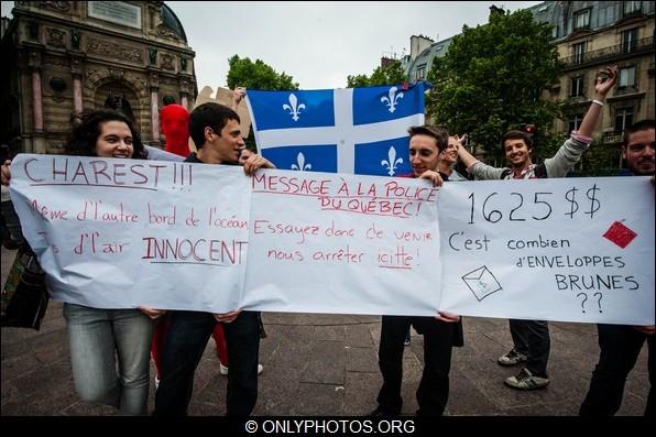 Rassemblement contre l'état d'exception au Québec, Paris. rassemblement-contre-etat-d exception-quebec-paris-0012