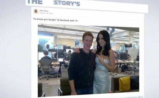 katy perry zuck Katy Perry utilise la timeline Facebook dans son dernier clip