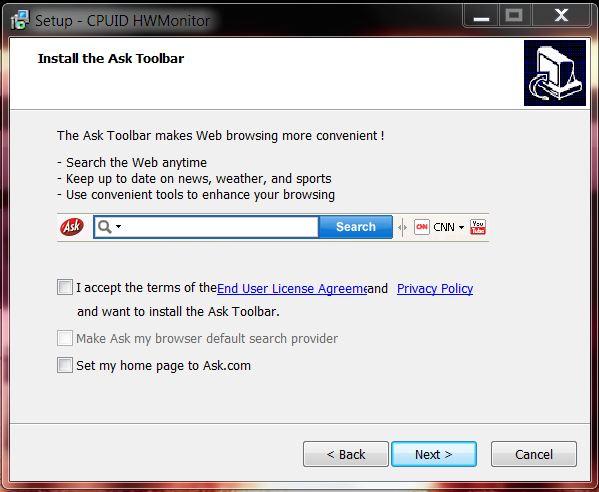 Installation HW Monitor hw monitor