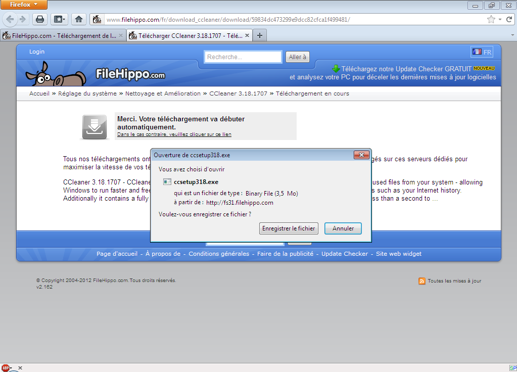Exemple de mise à jour mettre a jour ses logiciels filehippo