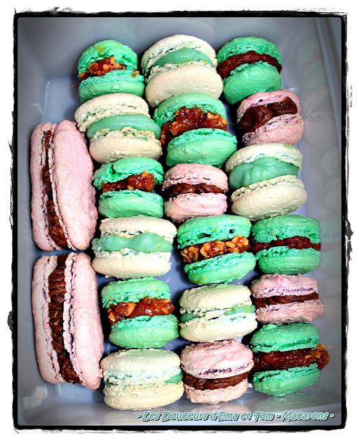 Macarons façon éclairs au chocolat Macarons façon éclairs au chocolat