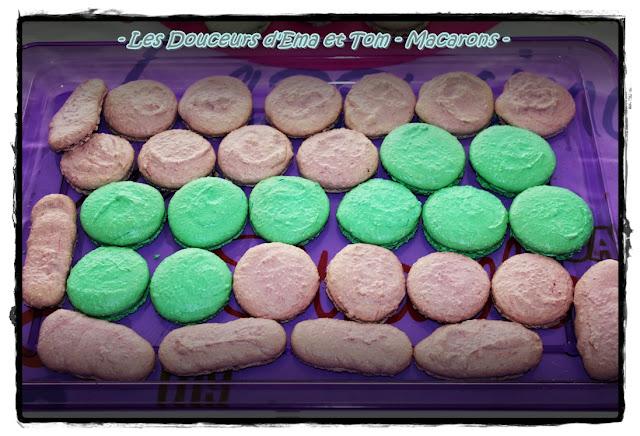 Macarons façon éclairs au chocolat Macarons façon éclairs au chocolat