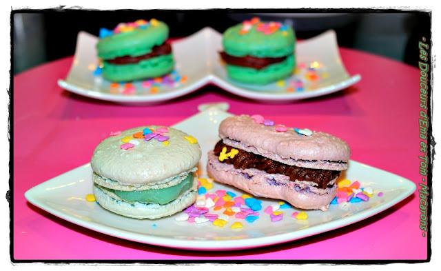 Macarons façon éclairs au chocolat Macarons façon éclairs au chocolat