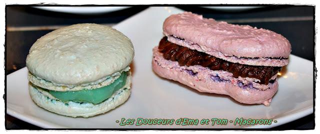 Macarons façon éclairs au chocolat Macarons façon éclairs au chocolat