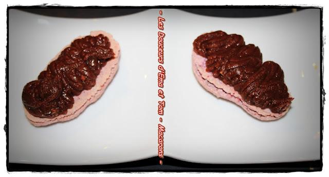 Macarons façon éclairs au chocolat Macarons façon éclairs au chocolat