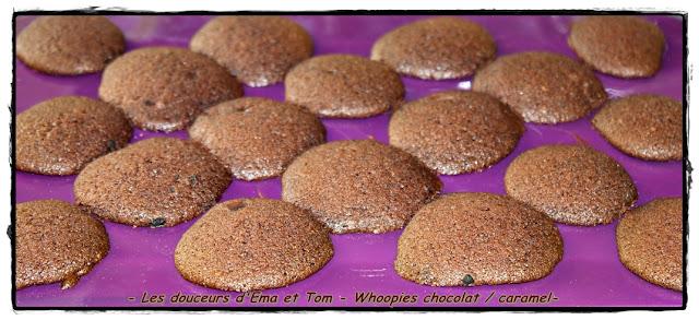 Whoopies chocolat et caramel Whoopies chocolat et caramel