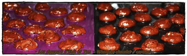 Whoopies chocolat et caramel Whoopies chocolat et caramel
