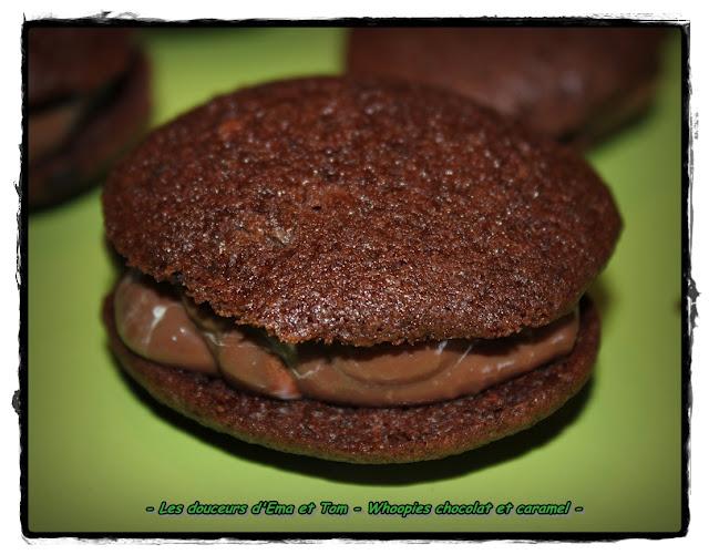 Whoopies chocolat et caramel Whoopies chocolat et caramel