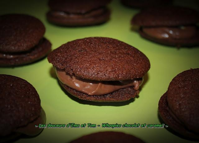 Whoopies chocolat et caramel Whoopies chocolat et caramel