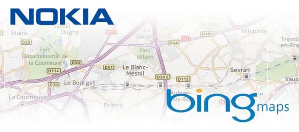 Bing Map utilise désormais des services de Nokia