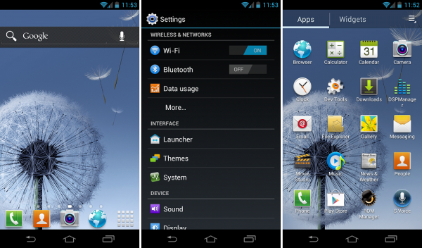TouchWiz – Portage pour Galaxy Nexus, S2, Note